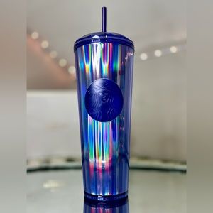 Starbucks 2022 Fall Periwinkle Kaleidoscope Holo Purple Dome Tumbler